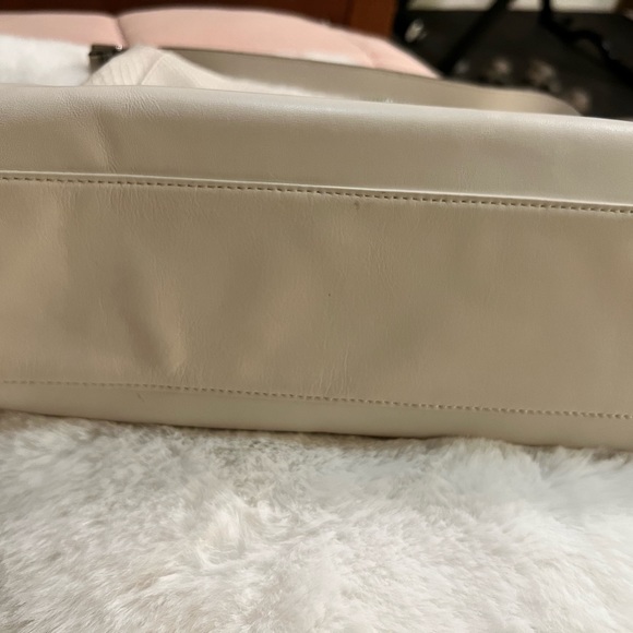 Coach ivory white Charlie Python Leather Hobo Tote - Picture 4 of 4